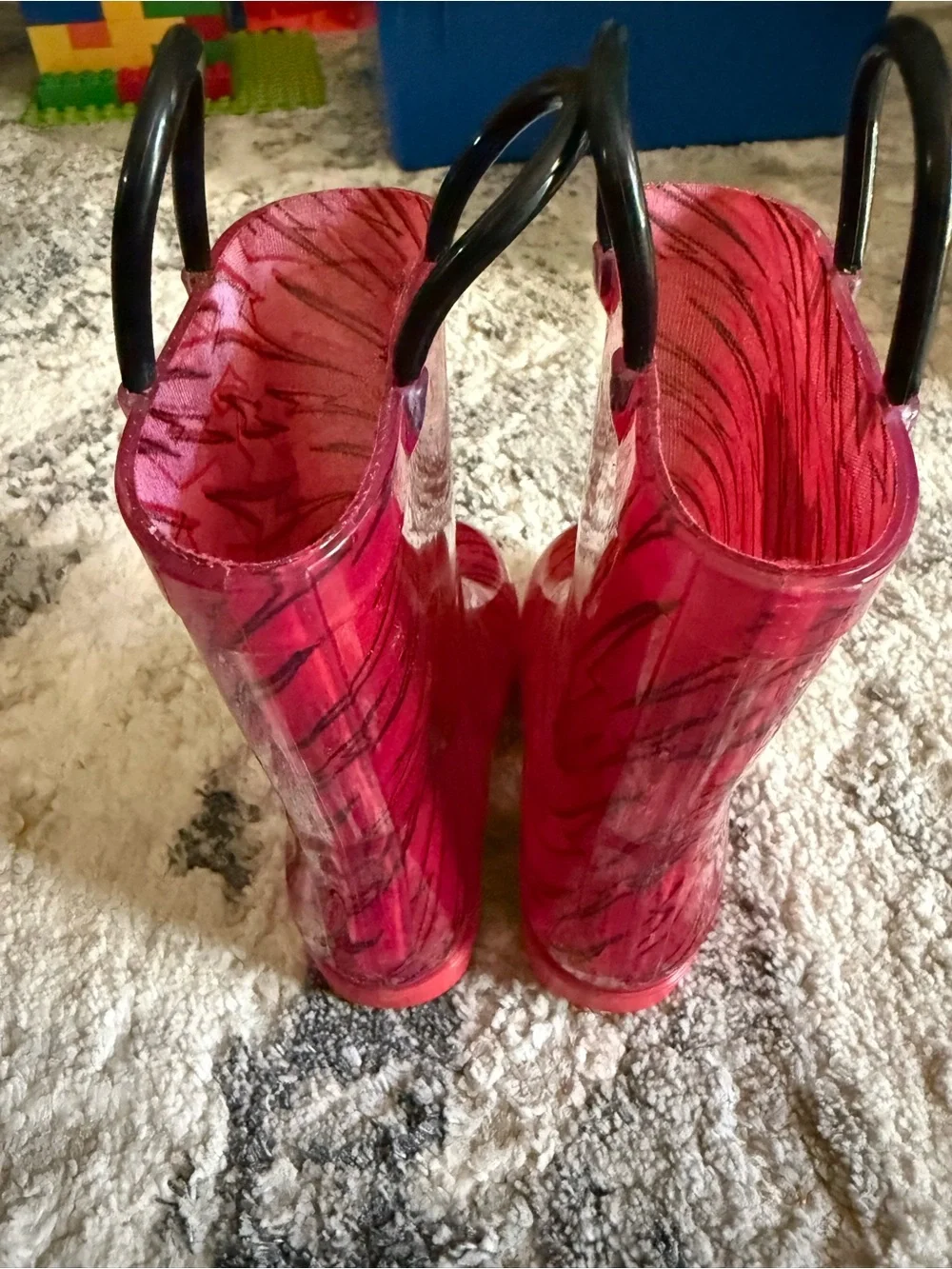 Lightning McQueen Disney Rain Boots 7/8 Toddler